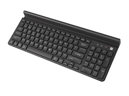 Klawiatura Felimare US bluetooth + 2.4GHz Slim, uchwyt na        telefon/tablet czarna 