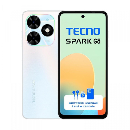 Smartfon Spark GO 2024 BG6 64+4 Mystery White 