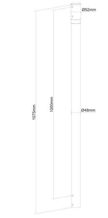 100 cm extension pole for FPMA-C340BLACK