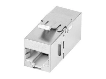 LANBERG feed-thru keystone connector RJ45->RJ45 FTP cat.6 90
