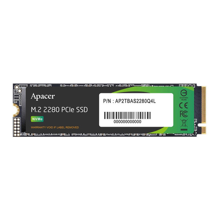 Dysk SSD Apacer AS2280Q4L 1TB M.2 2280 PCIe Gen4x4 (3600/3000 MB/s) 3D NAND