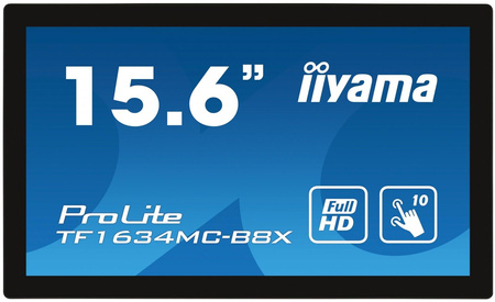 Monitor 15.6 cala TF1634MC-B8X IPS,poj.10pkt.450cd,IP65,7H,HDMI,DP 
