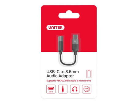 UNITEK M1204A Adapter USB-C - Minijack 3.5mm M/F