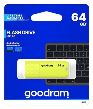 Pendrive UME2 64GB USB 2.0 Żółty