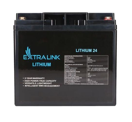 Akumulator LiFePO4  24AH 12.8V BMS EX.30424 