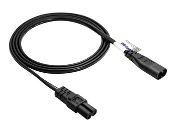 AKYGA Kabel zasilający AK-RD-08A przedłużacz ósemka CCA IEC C7 / IEC C8 1.5m