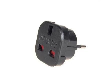 Przejściówka adapter EU na UK MCE72 Czarna 