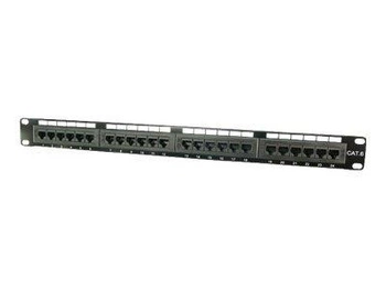 LOGILINK NP0004 LOGILINK Patch panel UTP CAT6 24-porty czarny