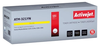 Activejet ATM-321YN Toner (zamiennik Konica Minolta TN321Y; Supreme; 25000 stron; żółty)