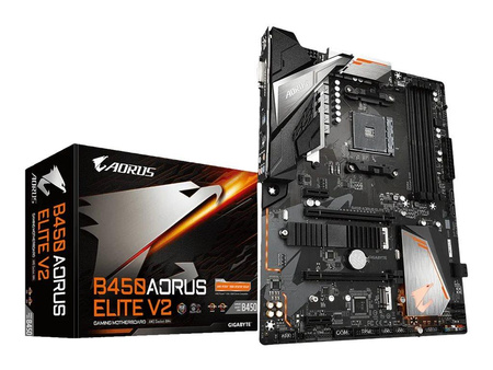 GIGABYTE B450 AORUS ELITE V2 AM4 DDR4 2xM.2 6xSATA ATX MB