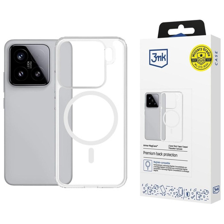 Etui Armor MagCase do Xiaomi 15 Pro MagSafe przezroczyste