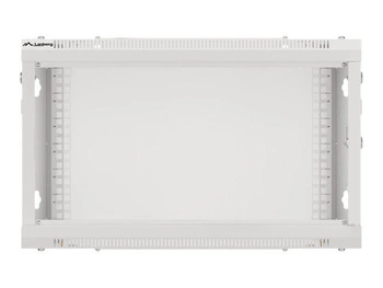 LANBERG Wall mount cabinet 19inch 6U 600x600 steel doors grey flat pack