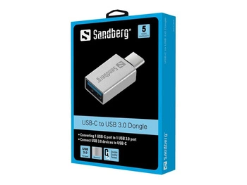 SANDBERG 136-24 Sandberg Przejściówka USB-C - USB 3.0