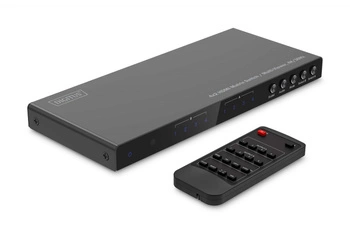Przełącznik/Matrix HDMI 4/2-porty 4K/30Hz UHD HDCP 1.4 audio z pilotem