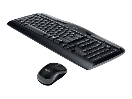 LOGITECH Wireless Combo MK330 Keyboard and mouse set wireless 2.4 GHz International black (US)