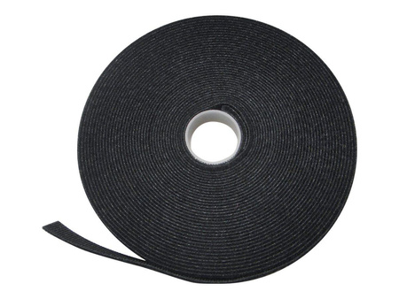 DIGITUS Hook-and-loop fastener tape fabric 10m x 15mm x 2.6mm on roll bl