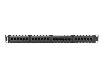 LANBERG PPU6-1024-B Lanberg Patch Panel 24 port 1U, kat. 6, czarny