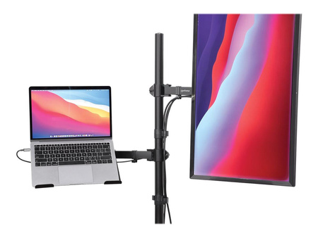 Uchwyt biurkowy Manhattan 13"-32", z półką na laptopa