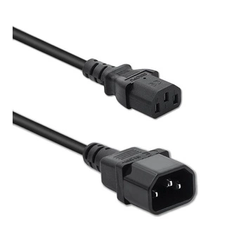 QOLTEC 50457 Kabel zasilający do UPS IEC C13/C14 3x0.75mm 1m