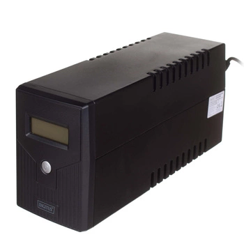 Zasilacz awaryjny UPS DIGITUS Line-Ineractive LCD 800VA/480W, 1x12V/9Ah, AVR, 2x Schuko CEE 7/3, 2x RJ11, 1x USB 2.0 typ B