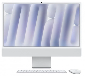 iMac 24 cale: M4 10/10, 16GB, 256GB SSD - Srebrny