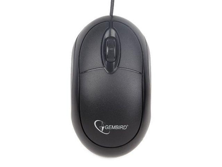 GEMBIRD MUS-U-01 Mysz optyczna USB 1000 DPI czarna