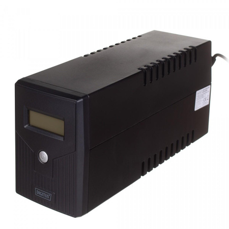 DIGITUS DN-170064-LCD Zasilacz awaryjny UPS Line-Ineractive LCD, 800VA/480W, AVR, 2xSCHUKO, USB, RJ11