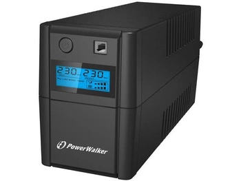 Zasilacz awaryjny UPS Power Walker Line-Interactive 850VA, 2x SCHUKO, RJ11, USB, LCD