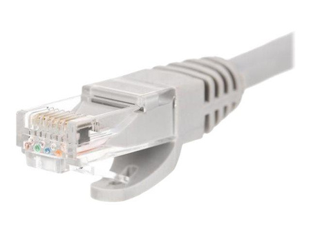 NETRACK BZPAT0P56 Netrack patchcord RJ45, osłonka zalewana, kat. 6 UTP, 0.5m szary