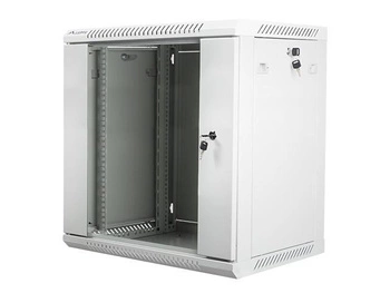 Szafa instalacyjna Rack wisząca 19" 12U 600x450 szara Lanberg (flat pack) - USZ OPAK