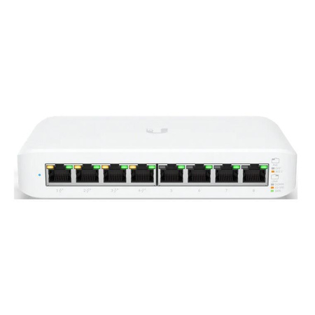 Switch zarządzalny UBIQUITI UniFi Switch Gen 2 (USW-LITE-8-POE-EU) 8x 10/100/1000Mb/s (4xPoE+) 
