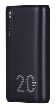 Powerbank Silicon Power QS15 20000mAh QC3.0+PD 2xUSB A, 1x mUSB  + 1x USB C, czarny