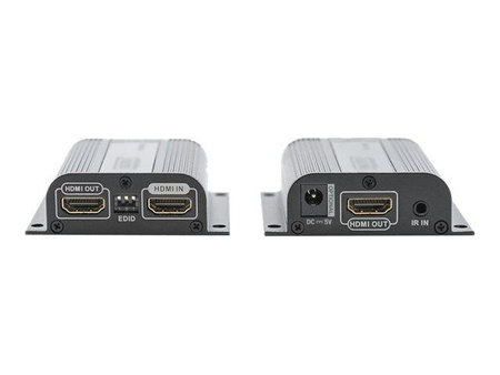 DIGITUS DS-55100-1 Przedłużacz/Extender HDMI do 50m po Cat.6,6A,7 UTP, 1080p/60 Hz FHD 3D (zestaw)