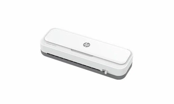 HP Laminator ONELAM 400 A3, na zimno/gorąco, zintegrowany trymer, zaokrąglacz rogów, prędkość 40cm/min + 15 folii: 3xA4, 4xA5, 4xA6, 4xB-CARD, biały