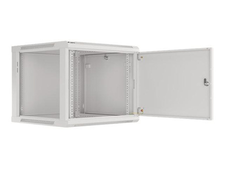 LANBERG Szafa wisząca 19inch 9U 600x600 drzwi metalowe szara flat pack