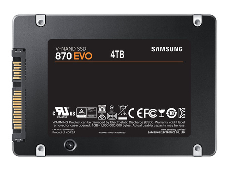 SAMSUNG 870 EVO 4TB SATA III 2.5inch SSD 560MB/s read 530MB/s write