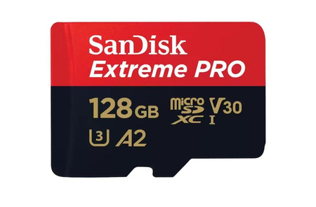 Karta Extreme Pro microSDXC 128GB 200/90 MB/s A2 V30 