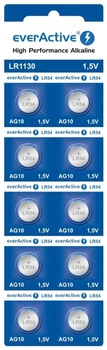 EVERACTIVE BATERIE ALKALICZNE MINI AG10 G10 LR1130 LR54, BLISTER 10 SZT. EVAG10