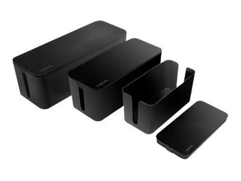 LOGILINK KAB0077 Cable box set 3 sizes black