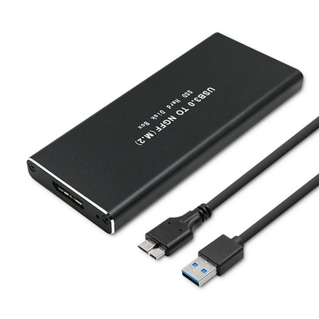 Obudowa | kieszeń do dysków SSD M.2 SATA | NGFF | USB 3.0 