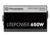 Litepower II Black 650W (Active PFC, 2xPEG, 120mm, Single Rail)