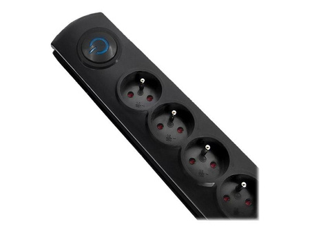 QOLTEC Surge protector Quick Switch 5 sockets 1.8m black