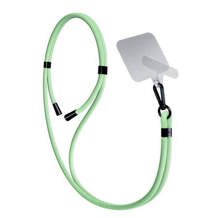 Smycz do telefonu - 3mk EasyClip - Zielony (czarny)
