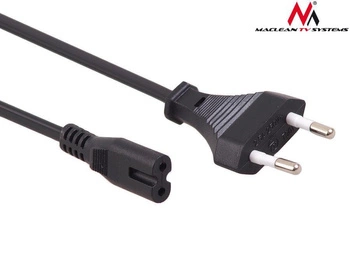 Kabel zasilający ósemka Maclean MCTV-810 2 pin 3m wtyk EU