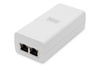 Zasilacz/Adapter PoE+ 802.3at, max. 52V 30W Gigabit 10/100/1000 Mbps, aktywny, Biały