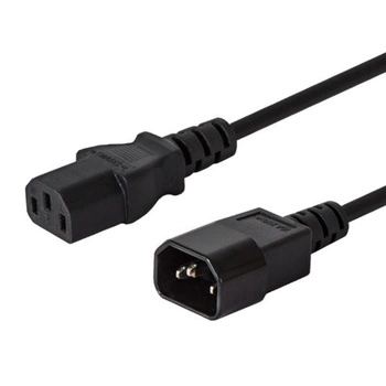 Kabel SAVIO CL-99 (C14 / IEC C14 / IEC 320 C14 M - C13 F; 1,2m; kolor czarny)