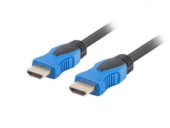 Kabel HDMI Lanberg M/M v2.0 4K 0,5m czarno-niebieski