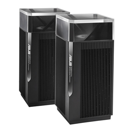 ZenWiFi Pro ET12 Wireless-AXE11000 Tri Band 2.5Gigabit RouterWiFi 6E (Black - 2 pack)