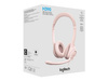 LOGITECH H390 Headset on-ear wired USB-A rose