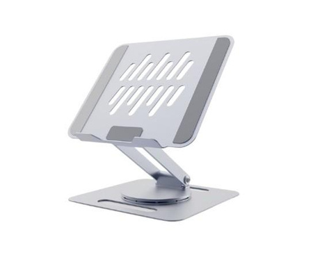 GEMBIRD Obrotowa podstawka pod notebooka srebrna